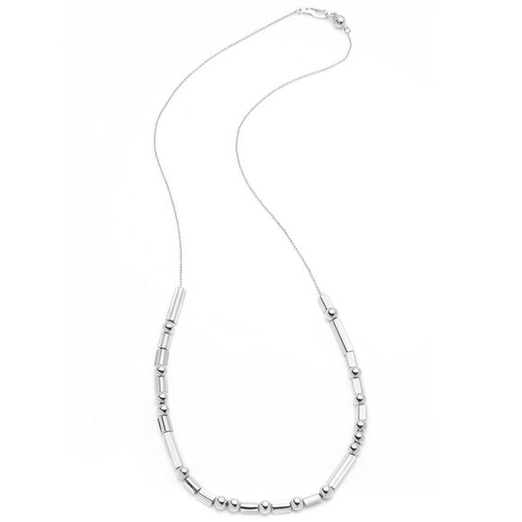 Eddie Borgo Rhodium Plated Totem Necklace